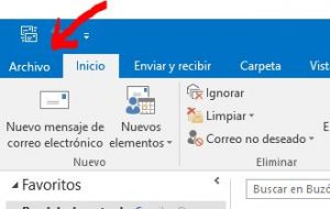 Captura - Abrir Outlook - Configurar correo Ayser